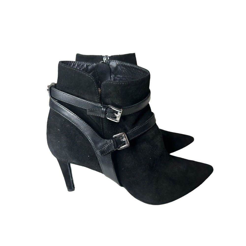 MICHAEL Michael Kors Black Suede Women's High Heel Ankle Boot Size 9.5
